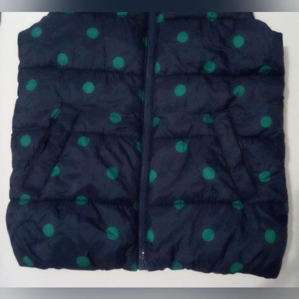Old Navy Kid's Dolka Pot Puffer Vest Jacket Blue & Green Size M(8)